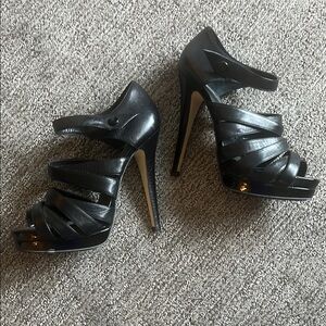 Aldo Black Strappy High Heels